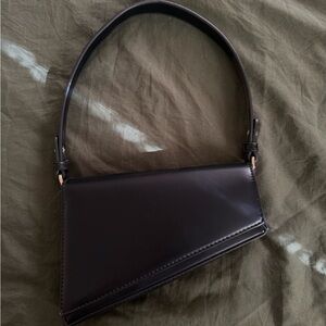 Madison West Black Shoulder Bag | Minimal Chic